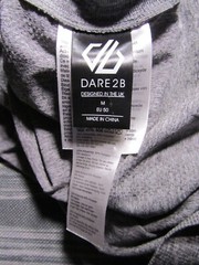 Dare 2B Mens Long-Sleeve Shirt, Gray, Polyamide/Polyester/Elastane, Size M, EUC