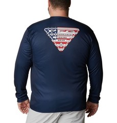 Columbia Men’s Terminal Tackle PFG Long Sleeve Navy 6X Big