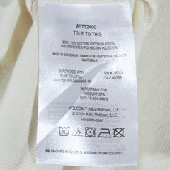 Volcom True To This t-shirt, men size L, Ivory