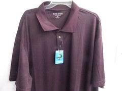 Falcon Bay Men’s Performance Polo, Bordeaux, Size M-8X Big and Tall Men’s Shirts