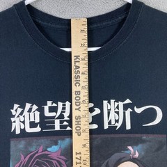 Demon Slayer Shirt Adult 2XL XXL Black Anime Manga Cartoon SS Graphic Tee