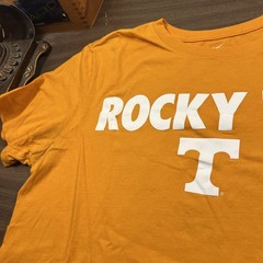 Awesome NIKE Tennessee Rocky Top T-shirt SIZE LARGE OK FAIR CONDITION