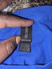 Gildan Ultra Cotton Royal Blue Crew Neck Size S