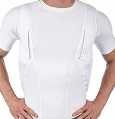 Unisex Lightweight Concealed Holster Tactical High Ammo Short Sleeved T-Shirt