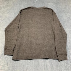 Lee Thermal Shirt Mens XL Gray Waffle Knit Regular Fit Outdoor Henley Neck
