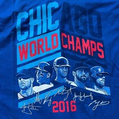 Chicago Cubs World Series Champs 2016 MLB Baseball T-Shirt Mens XL NWT Champions