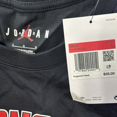 NIKE AIR JORDAN MJ LOS ANGELES HBR MENS LARGE BLACK T-SHIRT NEW HQ0384 010