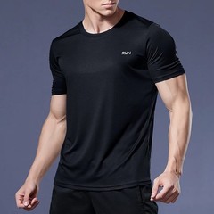 Men’s Compression Gym T Shirt Quick Dry Running Fitness Sports Top UK
