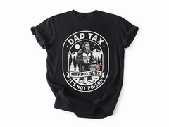 Dad Tax Bigfoot Making Sure It’s Not Poison Black T-shirt