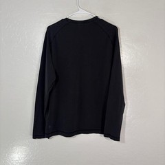 Public Rec Henley Shirt Mens XL Black Long Sleeve Pima Cotton Stretch Tee Top