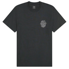 Lee Jeans Men’s Relaxed Graphic T-Shirt Tee Washed Black Size M NWT