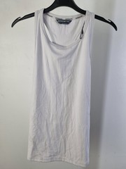 M&S Goodmove Women’s Size 10 Pink Tie Front Top & Silver Grey Vests 3Pcs New