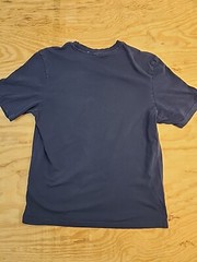 Reebok Blue Pocket Logo Maroon Cotton T-shirt Mens Large