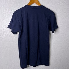 Vintage Champion FCA Cross Training Shirt Men Medium Blue USA Made Single Stitch