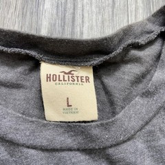 HOLLISTER Embroidered Logo Pullover Grey Crewneck Long Sleeve Shirt Men’s Size L