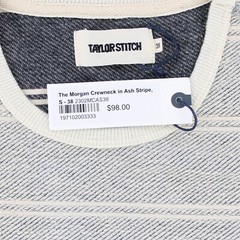 Taylor Stitch Men’s Long Sleeve Shirt Morgan Crew Neck Relaxed Silhouette $98