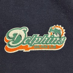VTG 90s Miami Dolphins Football Men’s Size 2XL Retro NFL T Shirt Navy Dol-Fan
