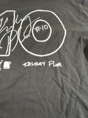 Kelsey Plum Los Angeles Sparks round21 Boxy Signature Name & Number Shirt Sz LG