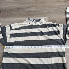 Vintage 90s Dockers Levis Prison Striped LS Shirt Mock Neck Grunge Men’s Size M