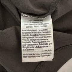 Cotton On Men’s The Boxy Oversized T-Shirt Graphite Size SP Cotton New