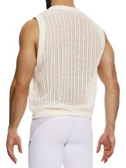 Modus Vivendi Crochet Summer Knitted Tank, Many Colours, Sleeveless, Scoop Neck