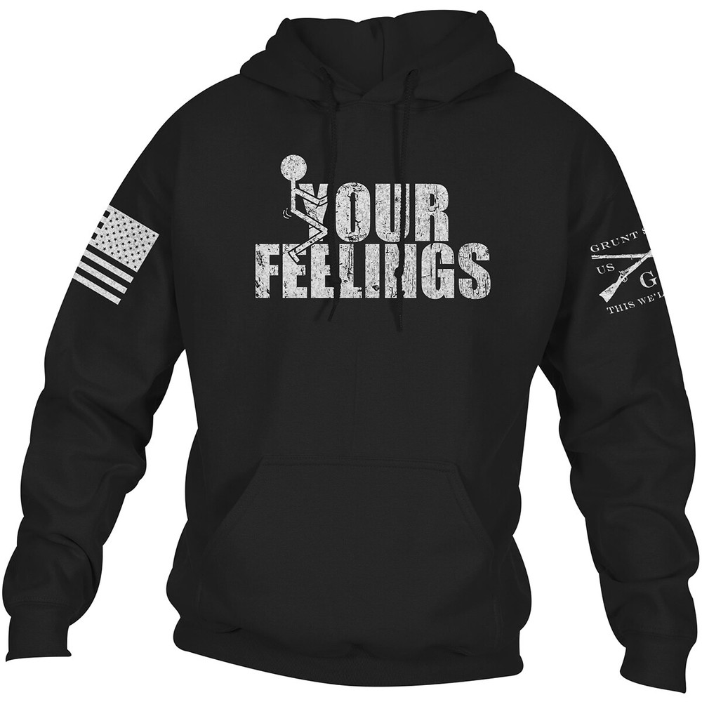 Grunt Style Fck Your Feelings Pullover Hoodie – Black