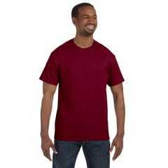 Gildan G500 Adult Heavy Cotton T-Shirt, Garnet, M, Pack Of 5, Mens T-Shirts