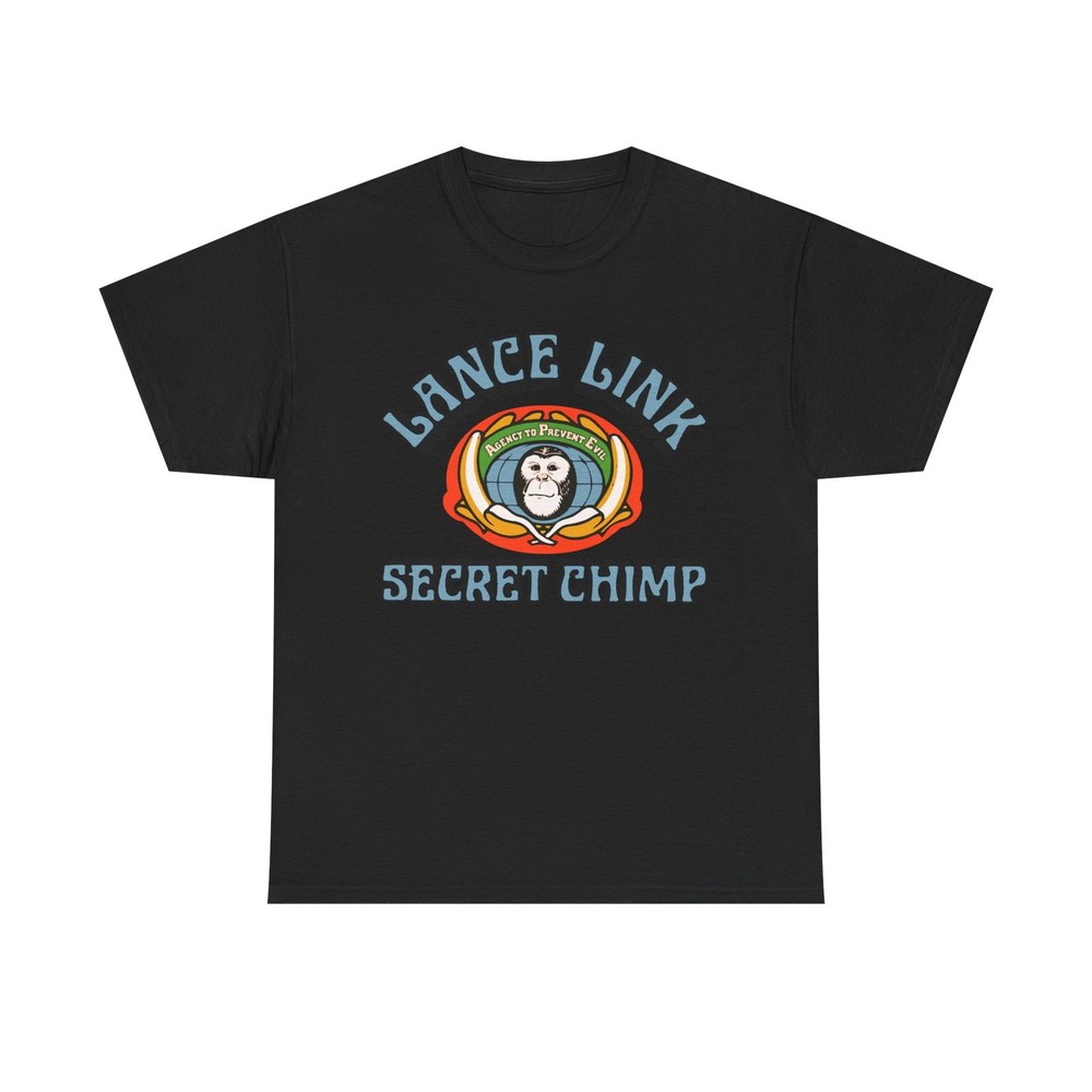 Lance Link Secret Chimp Unisex Heavy Cotton Tee