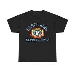 Lance Link Secret Chimp Unisex Heavy Cotton Tee