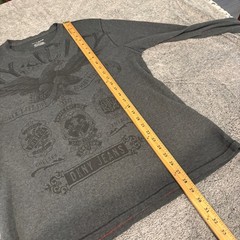 DKNY Jeans Men Thermal Shirt Eagle Oversized XL Goth Grunge Biker Y2K 21078