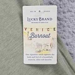 Lucky Brand Ganja Shirt Mens Large L Green Cannabis Weed Distressed Retro NWT B