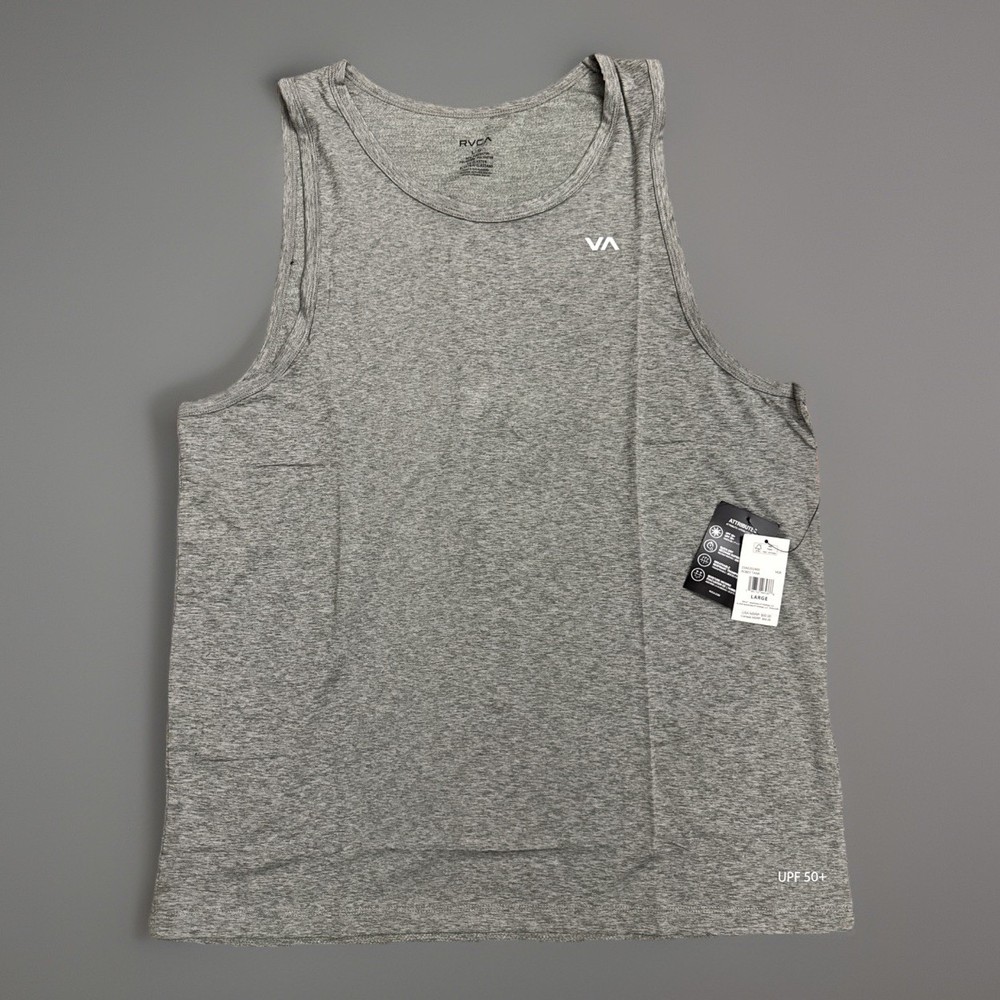 RVCA ROBEY Performance Tank Top T-Shirt Gray Size Large NWT