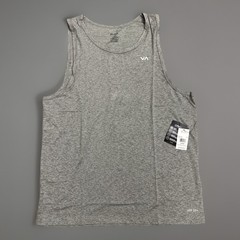 RVCA ROBEY Performance Tank Top T-Shirt Gray Size Large NWT