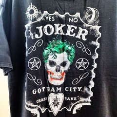Joker Gotham City T Shirt Ouija Crazy Sane Short Sleeve Black Size 2XL