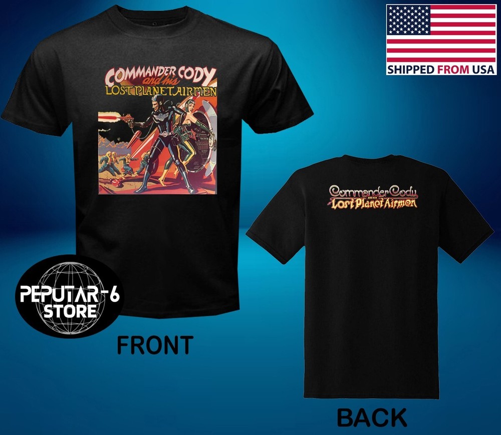 Commander Cody And His Lost Planetairmen Men’s Black Size S-5XL