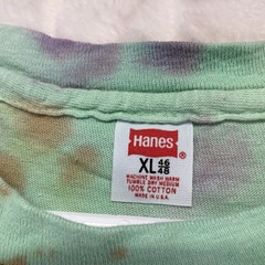 Vtg Hanes 70s 80s Tie Dye T-Shirt Mens Women M Single Stitch Hippy Woodstock