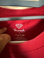 Diamond Supply Co. Red Box Logo Graphic T-Shirt
