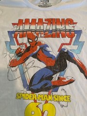 XL New no Tags Spider-man Marvel Retro look T Shirt ’62 White Amazing since 1962