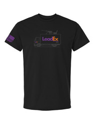 XS-XXL L EADEX LIKE FEDEX SHIPPING DESIGN 2A LTL FULL FREIGHT LOAD TSHIRT