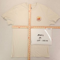 Hang Ten Casual Short Sleeve Crew Neck T-Shirt Mens Size Medium M Off White