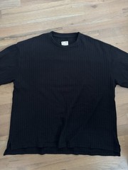 Eat Dust Clothing Black Cotton Mesh Oversized T-Shirt Men’s Medium