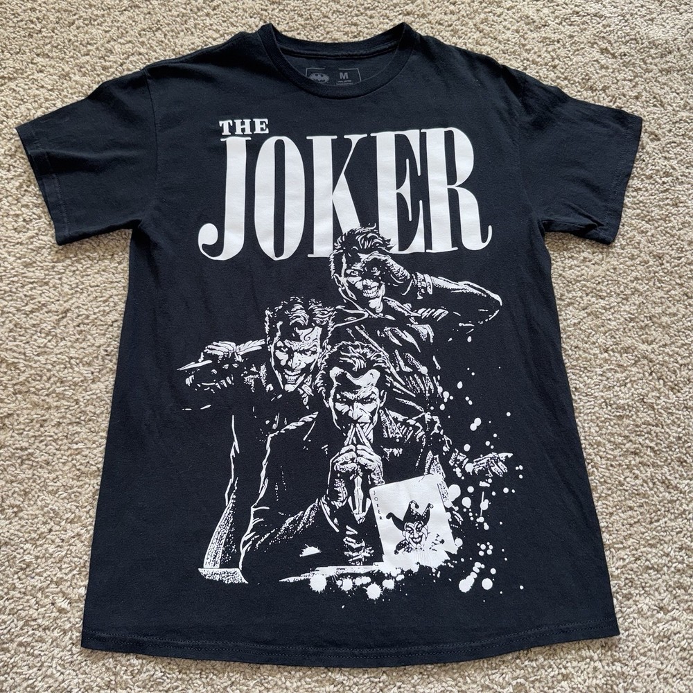CVLA x Batman The Joker Evil Clown Horror Halloween Comics Movie T Shirt Mens M