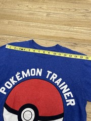Pokémon Trainer Shirt Blue Short Sleeve Size Small Adult Poke Ball Graphic
