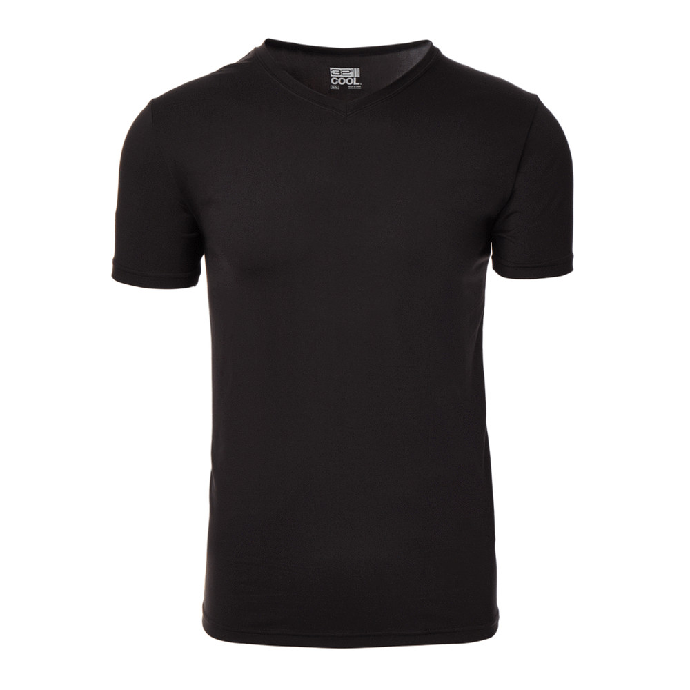 Men’s 32 Degrees Cool S/S Quick Dry V-Neck T-Shirt, SZ S,M,XXL, 5 Colors