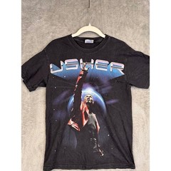 Usher OMG Tour 2011 T Shirt Black Adult Size S Concert Merch Hanes Heavyweight