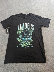 Outrank T-Shirt Men’s M Black Graphic Print Leaders NWT