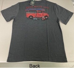 NWT G.H. Bass & Co Rock Mills Lake Asphalt-Gray Truck T-Shirt Crew Neck Medium