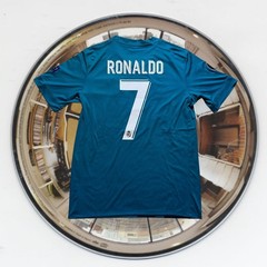 Adidas Real Madrid Ronaldo 7 Jersey 2017-18 Away Teal Blue Large NWT