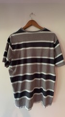 Patagonia Men’s M Striped Crew Neck Short Sleeve Cotton Shirt. Heavy wear.