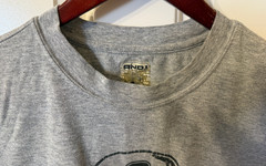 Vintage AND 1 Skull “Play At Your Own Risk” double sided gray T-Shirt Men Size L